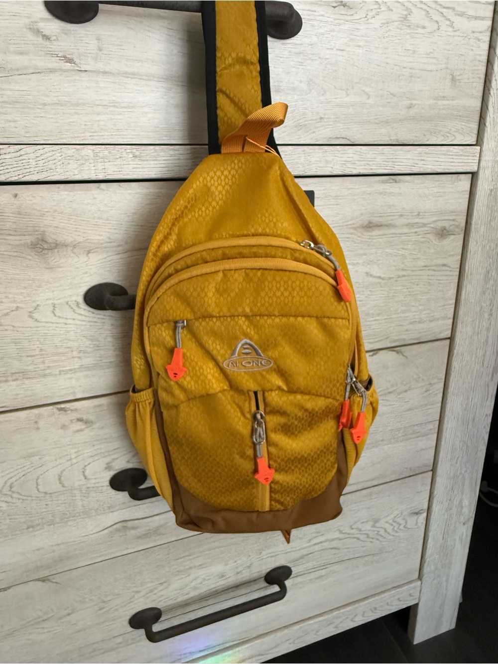 yellow sling bag
